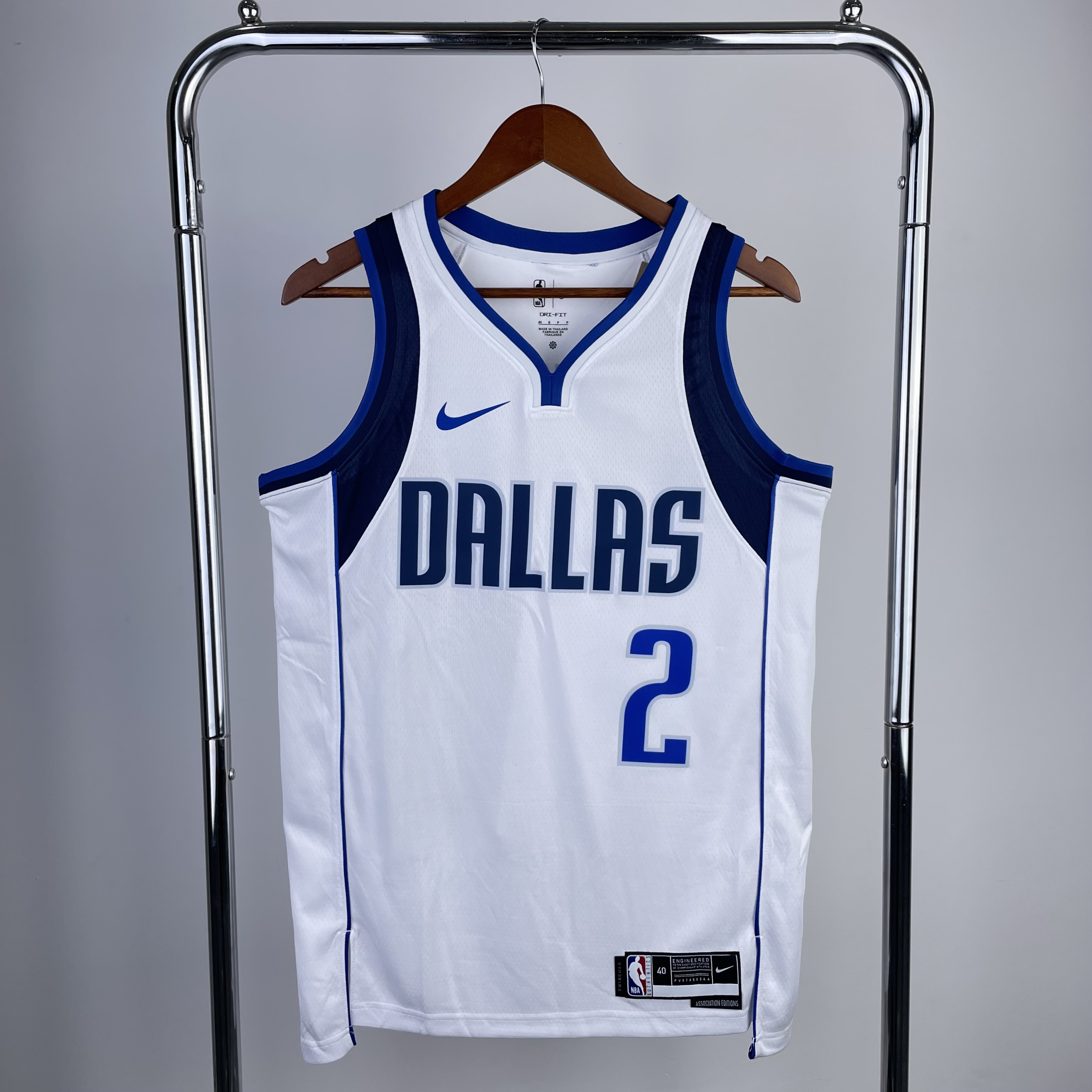 Men Dallas Mavericks #2 Irving White Season Nike 2023 NBA Jersey->->NBA Jersey
